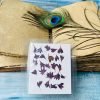 Dark Purple Cornflower Pressed dried flowers for resin - 24pcs thumbnail 2