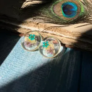 Real Dried Flowers Earings